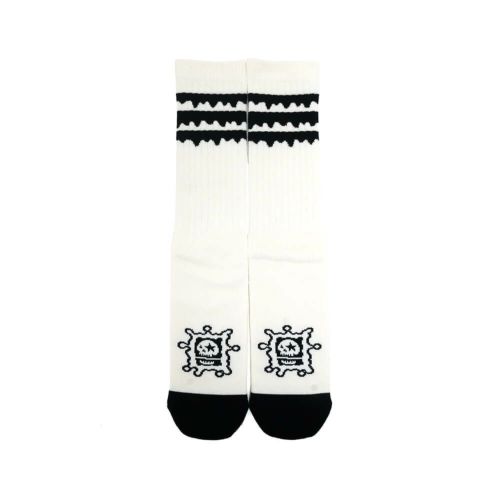 MAGICAL MOSH MISFITS SOCKS マジカルモッシュミスフィッツ ソックス 靴下 どろどろMxMxM SOX WHITE/BLACK スケートボード スケボー 3