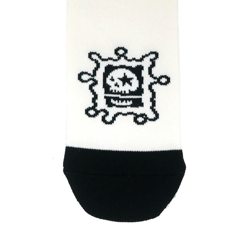 MAGICAL MOSH MISFITS SOCKS マジカルモッシュミスフィッツ ソックス 靴下 どろどろMxMxM SOX WHITE/BLACK スケートボード スケボー 5