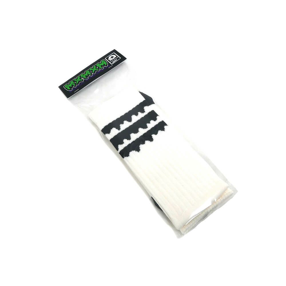 MAGICAL MOSH MISFITS SOCKS マジカルモッシュミスフィッツ ソックス 靴下 どろどろMxMxM SOX WHITE/BLACK スケートボード スケボー 6