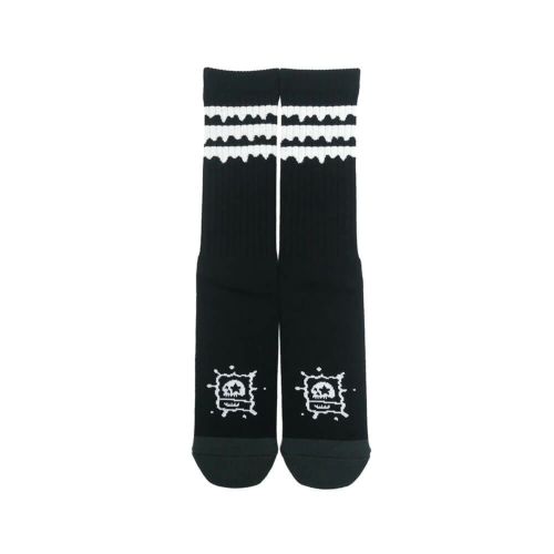 MAGICAL MOSH MISFITS SOCKS マジカルモッシュミスフィッツ ソックス 靴下 どろどろMxMxM SOX BLACK/WHITE スケートボード スケボー 3