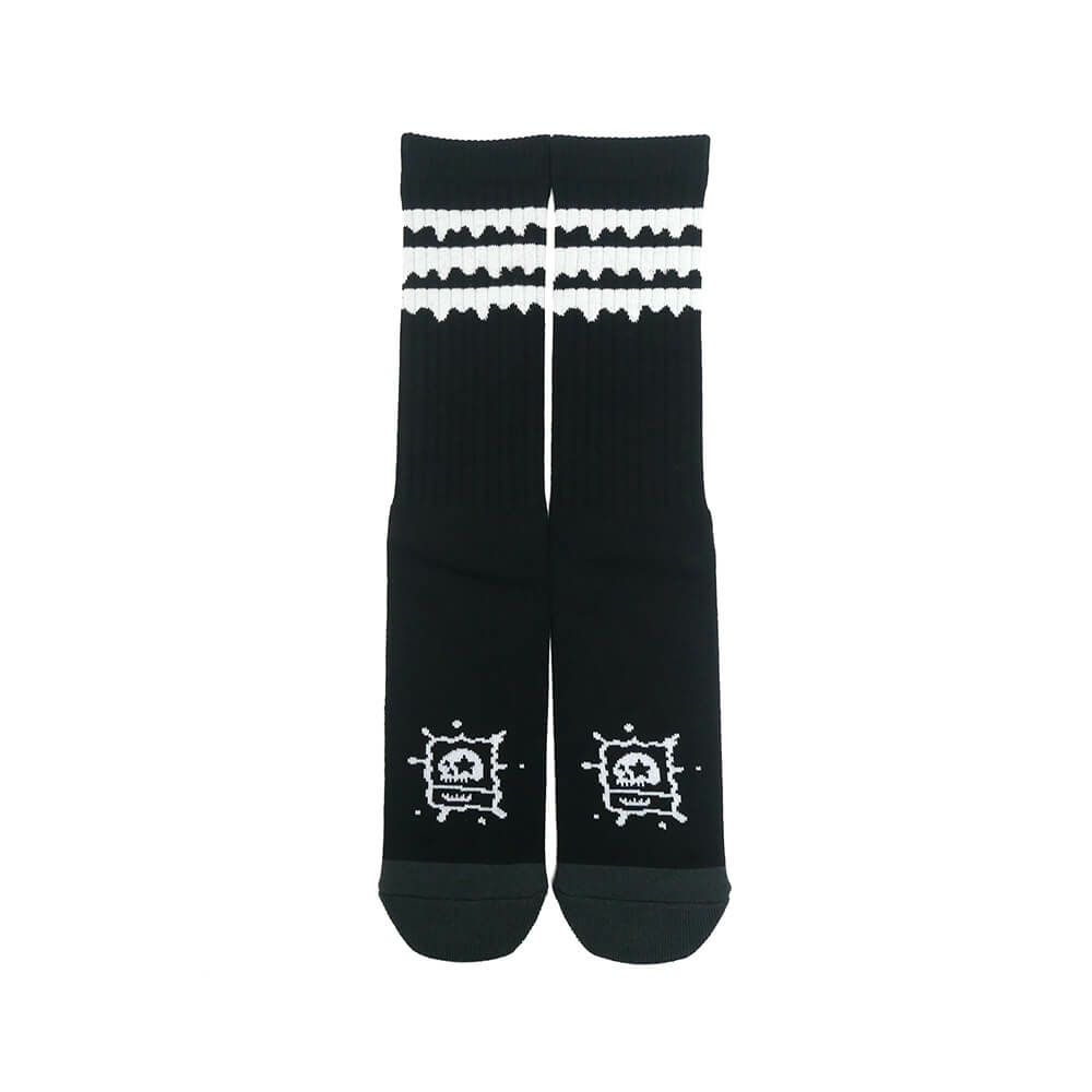 MAGICAL MOSH MISFITS SOCKS マジカルモッシュミスフィッツ ソックス 靴下 どろどろMxMxM SOX BLACK/WHITE スケートボード スケボー 3