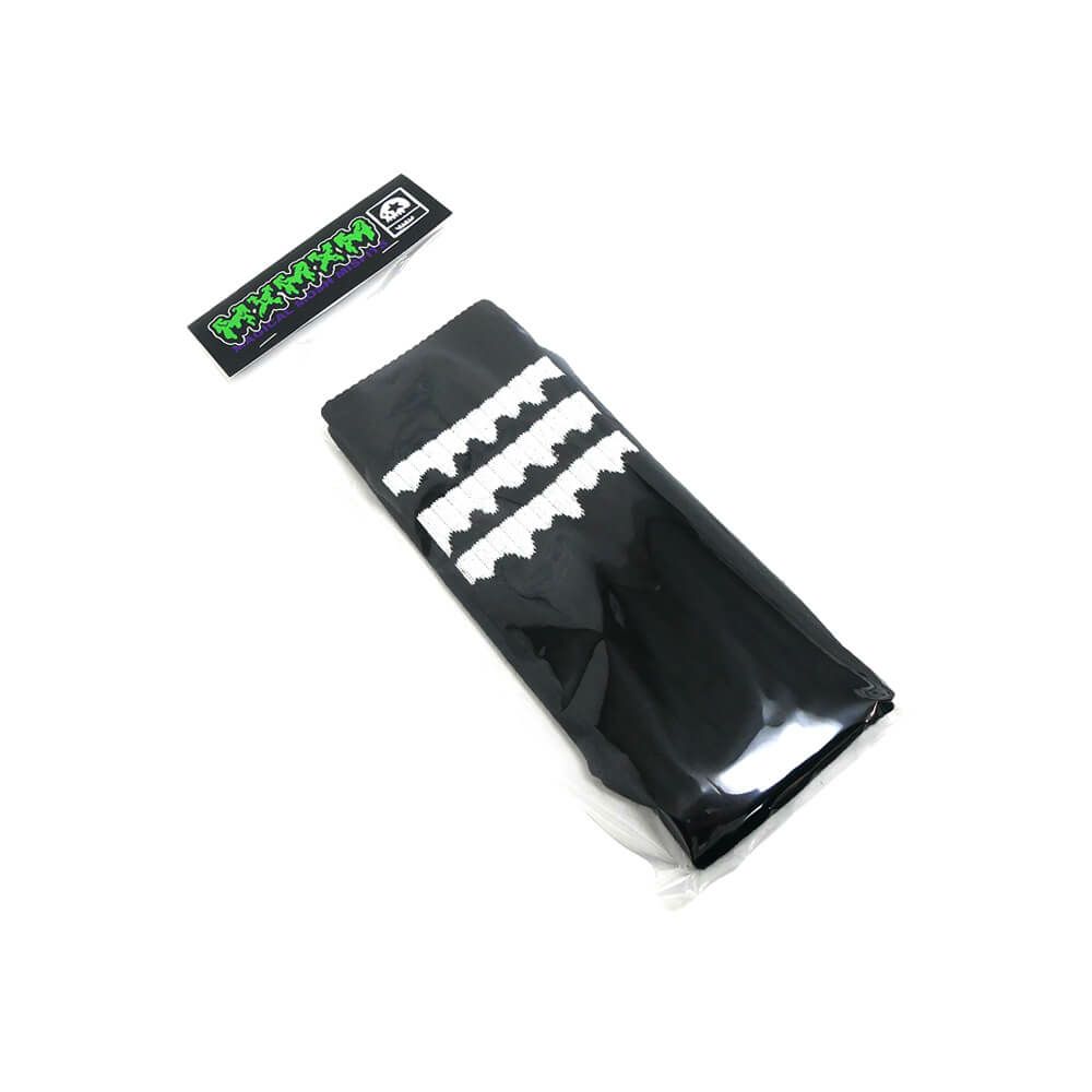MAGICAL MOSH MISFITS SOCKS マジカルモッシュミスフィッツ ソックス 靴下 どろどろMxMxM SOX BLACK/WHITE スケートボード スケボー 6