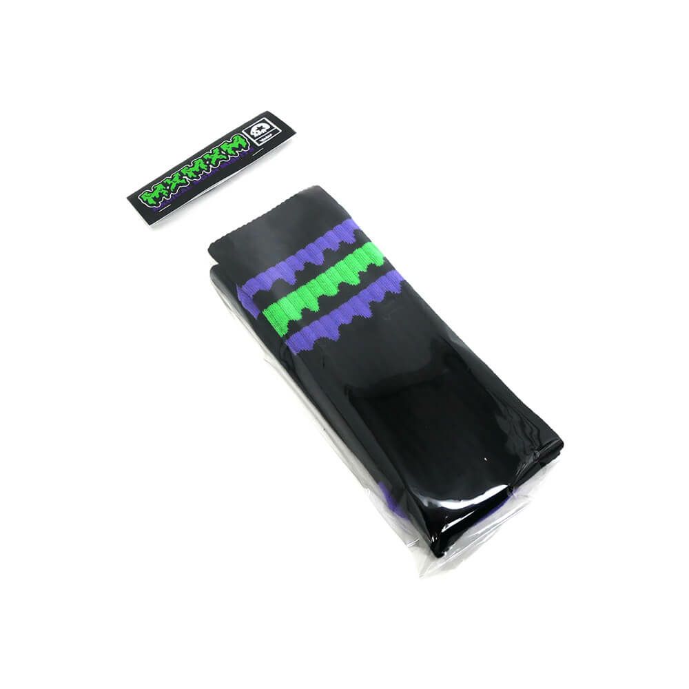 MAGICAL MOSH MISFITS SOCKS マジカルモッシュミスフィッツ ソックス 靴下 どろどろMxMxM SOX BLACK/DOKU スケートボード スケボー 6