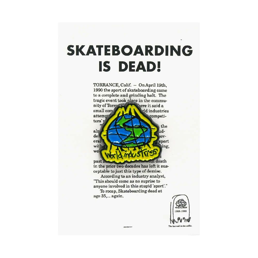 WORLD INDUSTRIES BADGE ワールドインダストリーズ バッジ WORLD SCRIBBLE PIN スケートボード スケボー 3