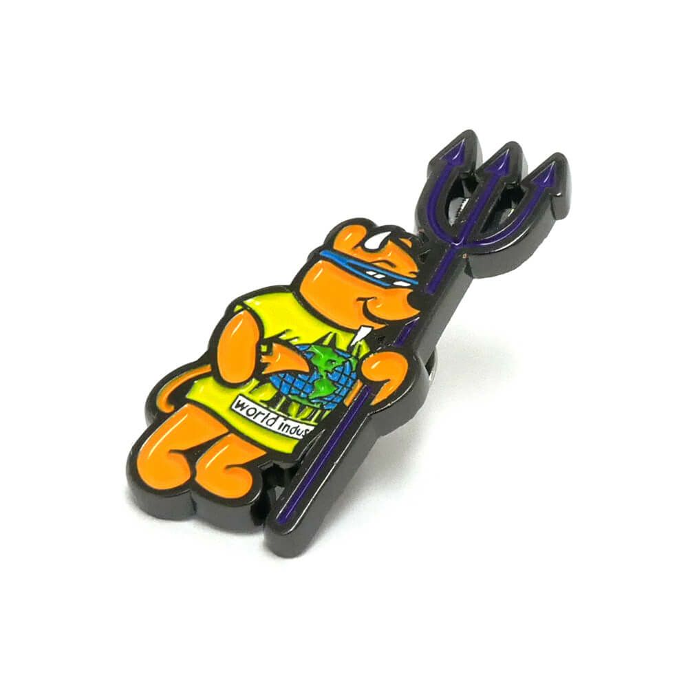 WORLD INDUSTRIES BADGE ワールドインダストリーズ バッジ ROCCO III PIN スケートボード スケボー 1