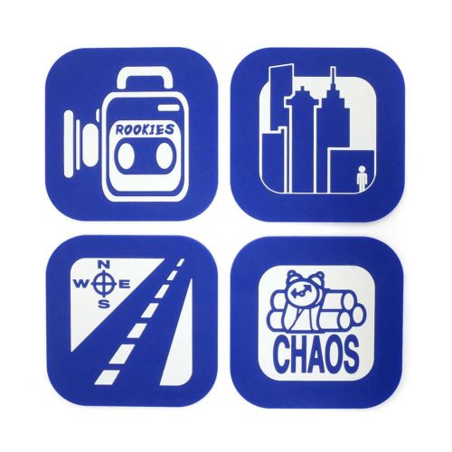 411VM COASTER フォーワンワンビデオマガジン コースター ICON COASTERS 4 PACK スケートボード スケボー 2