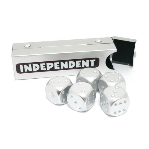 INDEPENDENT DISE インディペンデント サイコロ BAR LOGO DICE SET SILVER スケートボード スケボー　3