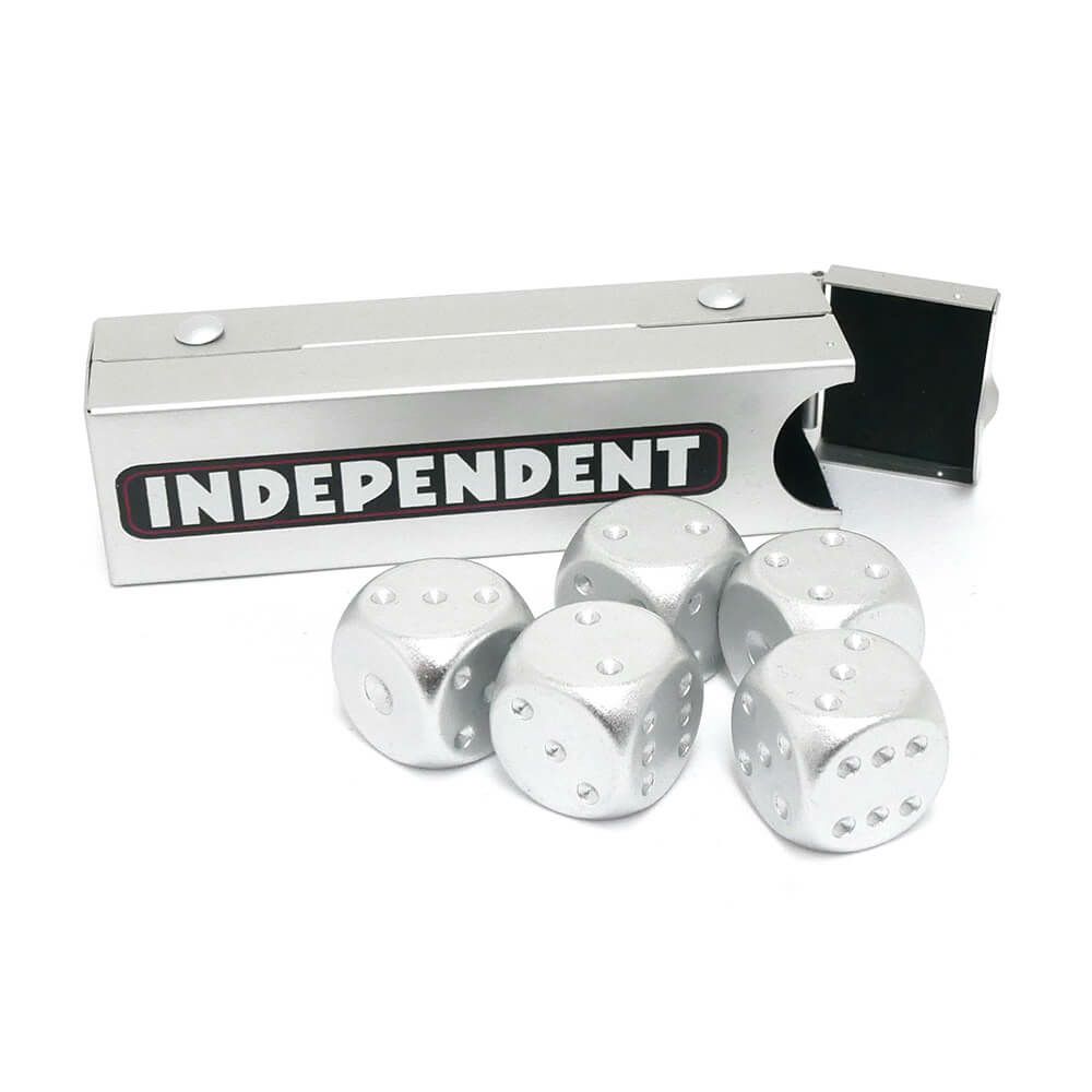 INDEPENDENT DISE インディペンデント サイコロ BAR LOGO DICE SET SILVER スケートボード スケボー　3