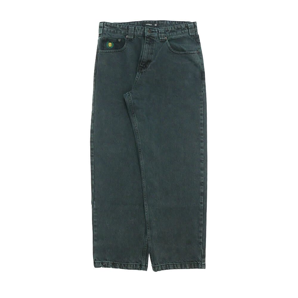 THEORIES JEANS セオリーズ パンツ ジーンズ PLAZA JEANS WASHED EVER GREEN スケートボード スケボー 