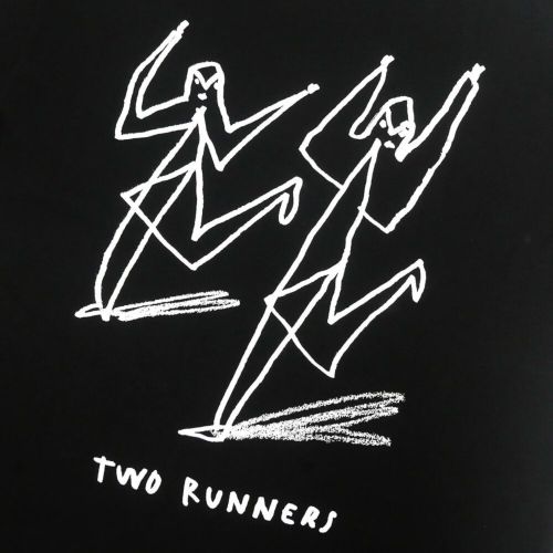 POLAR T-SHIRT ポーラー Tシャツ TWO RUNNERS BLACK スケートボード スケボー 3