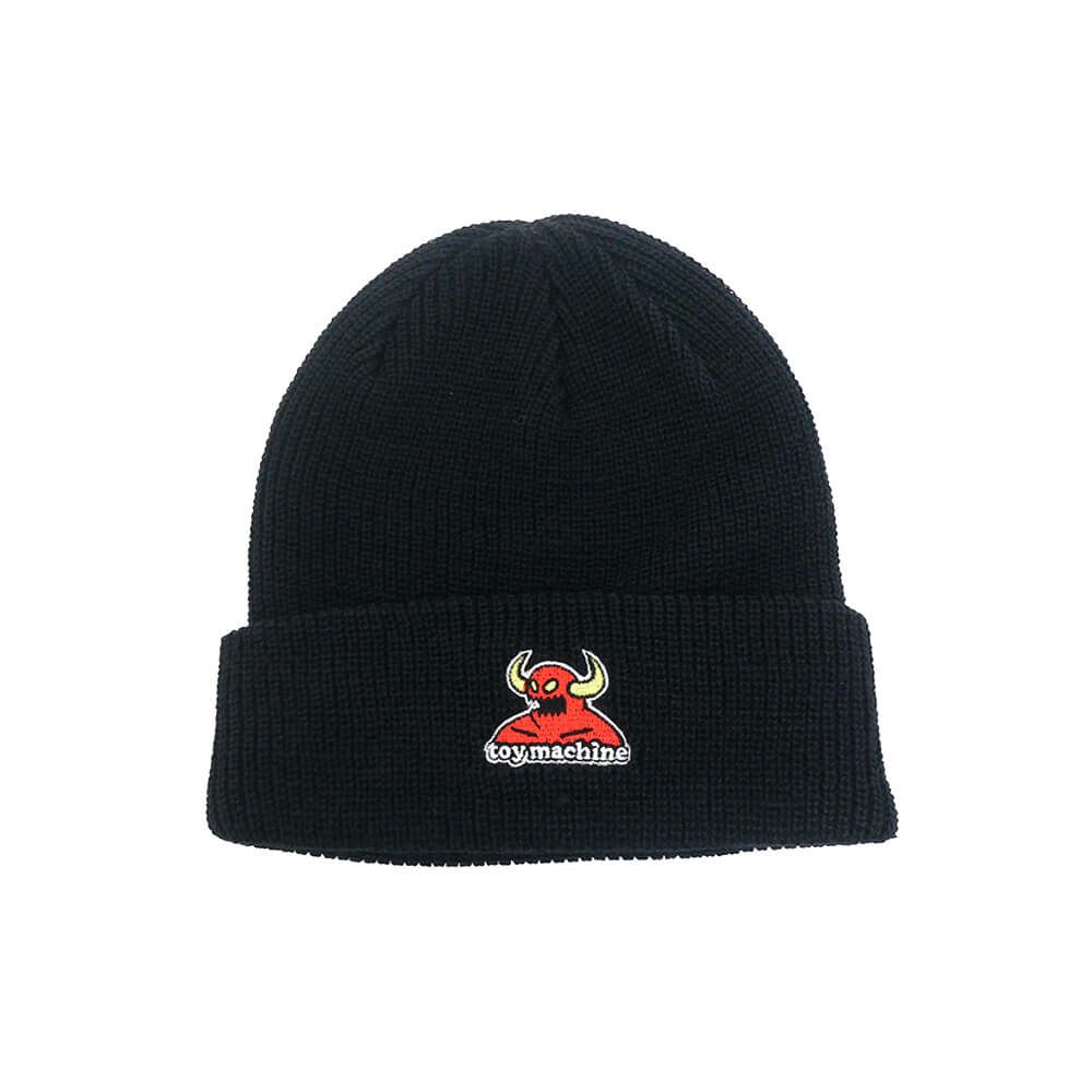 TOY MACHINE KNITCAP トイマシーン ニットキャップ MONSTER BEANIE BLACK スケートボード スケボー 