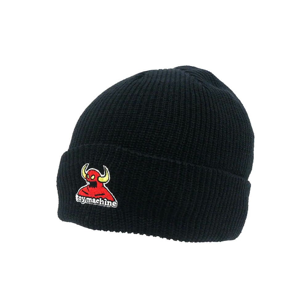 TOY MACHINE KNITCAP トイマシーン ニットキャップ MONSTER BEANIE BLACK スケートボード スケボー 1