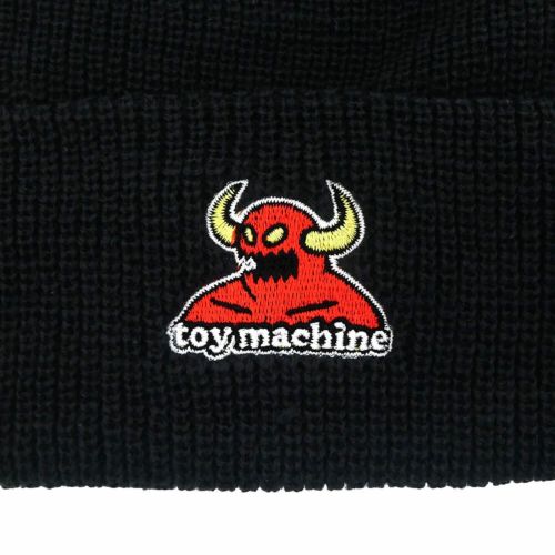 TOY MACHINE KNITCAP トイマシーン ニットキャップ MONSTER BEANIE BLACK スケートボード スケボー 2