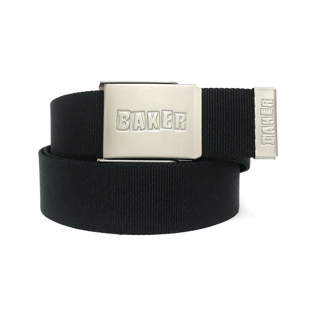 BAKER BELT ベイカー ベルト BRAND LOGO WEB BLACK スケートボード スケボー 1