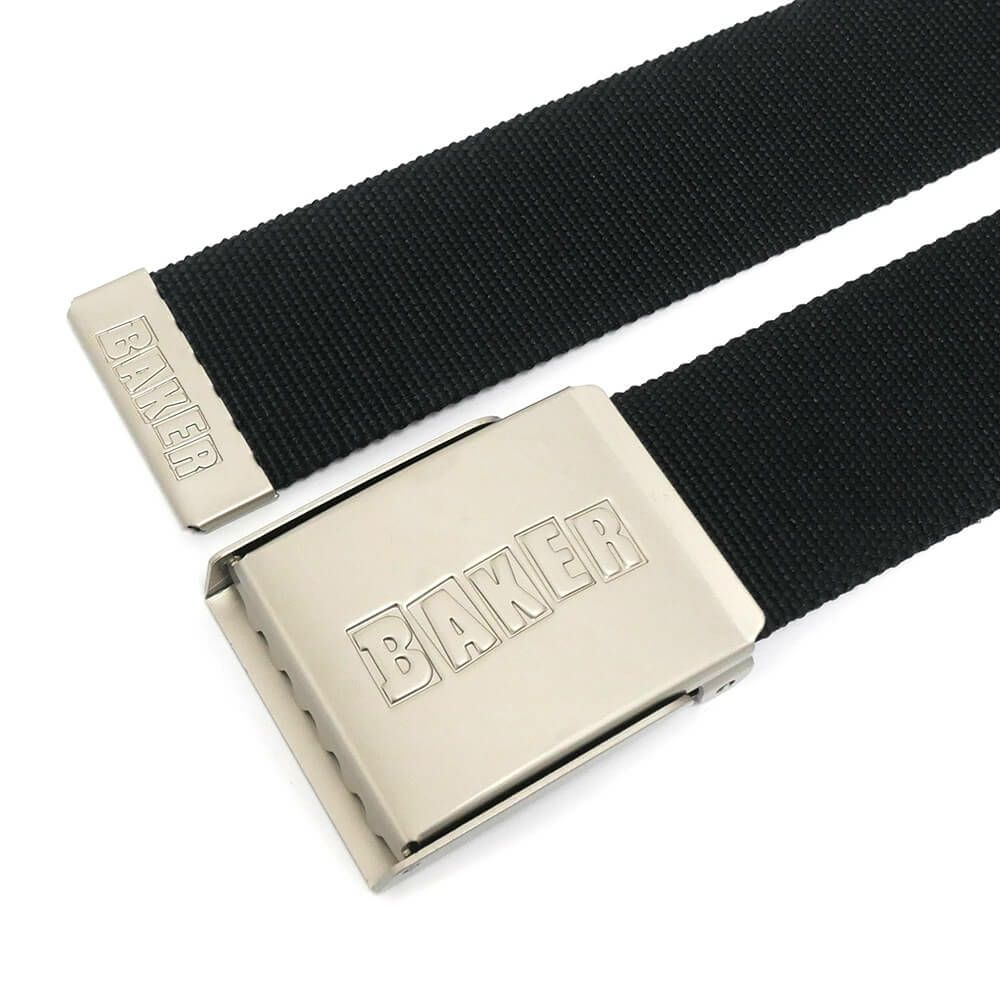 BAKER BELT ベイカー ベルト BRAND LOGO WEB BLACK スケートボード スケボー 4