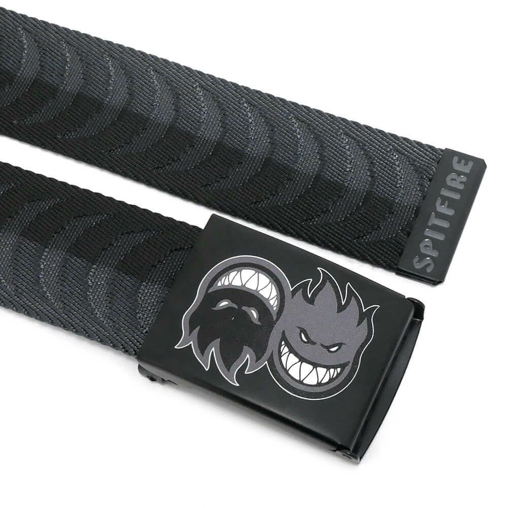SPITFIRE BELT スピットファイヤー ベルト ETERNAL CRESCENT JACQUARD WEB CHARCOAL/BLACK（US企画） スケートボード スケボー 4
