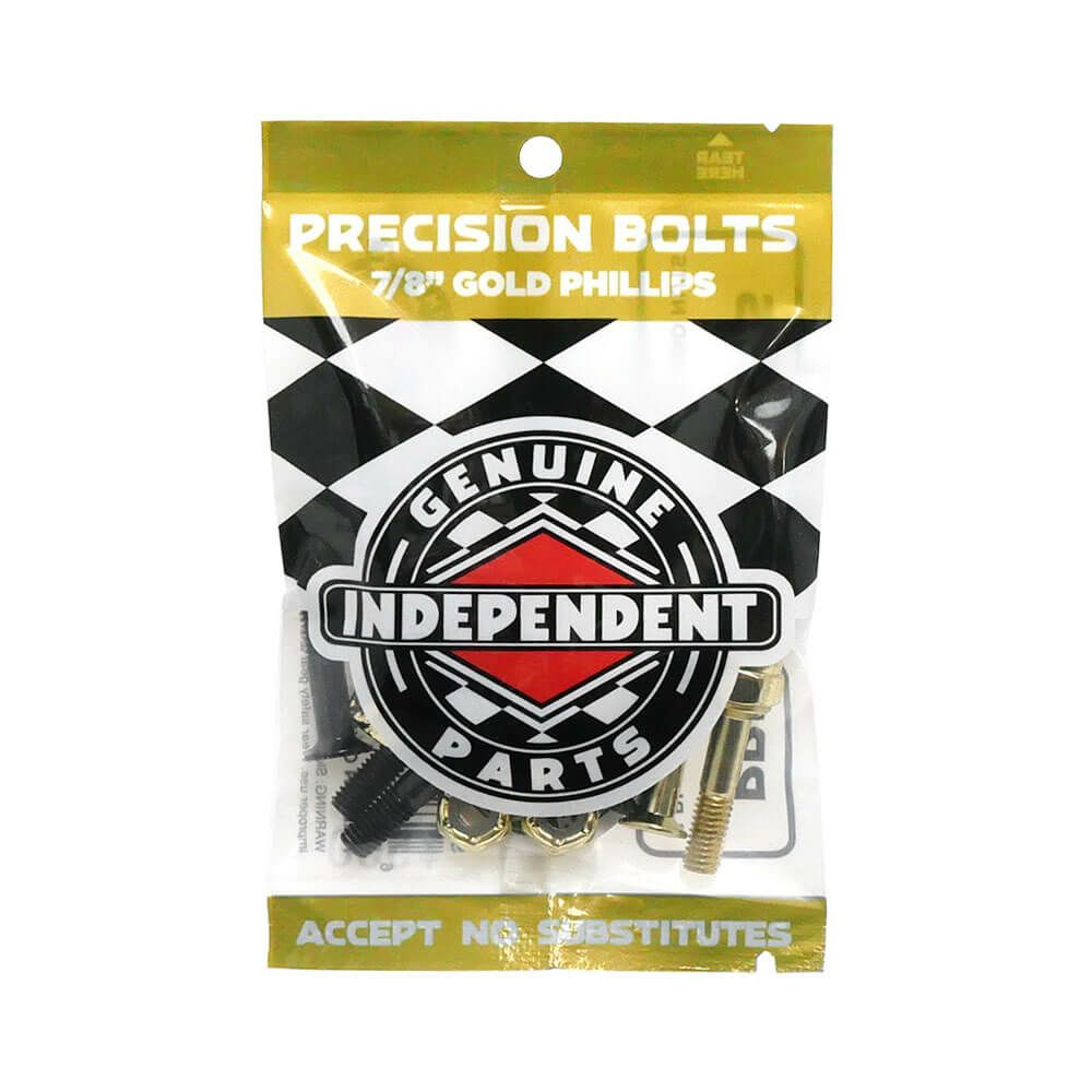 INDEPENDENT BOLT インディペンデント ボルト（プラス） PRECISION BOLTS PHILLIPS・SUMMIT BLACK/GOLD スケートボード スケボー　1