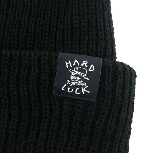 HARD LUCK KNITCAP ハードラック ニットキャップ OG WOVEN BEANIE BLACK スケートボード スケボー 2