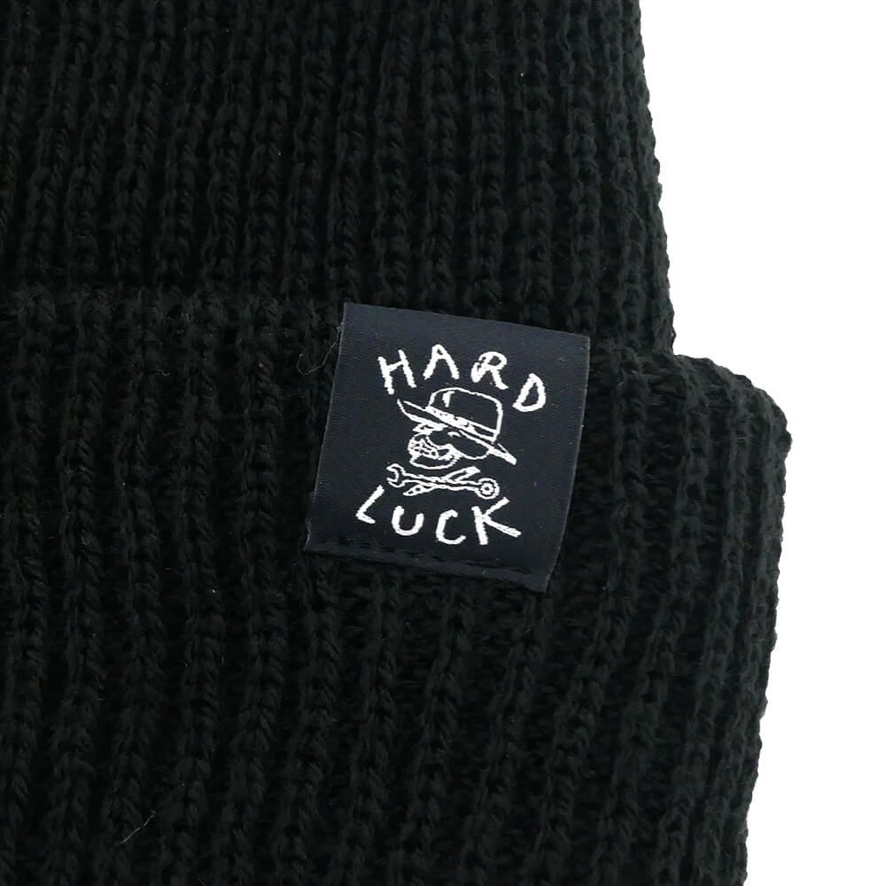 HARD LUCK KNITCAP ハードラック ニットキャップ OG WOVEN BEANIE BLACK スケートボード スケボー 2