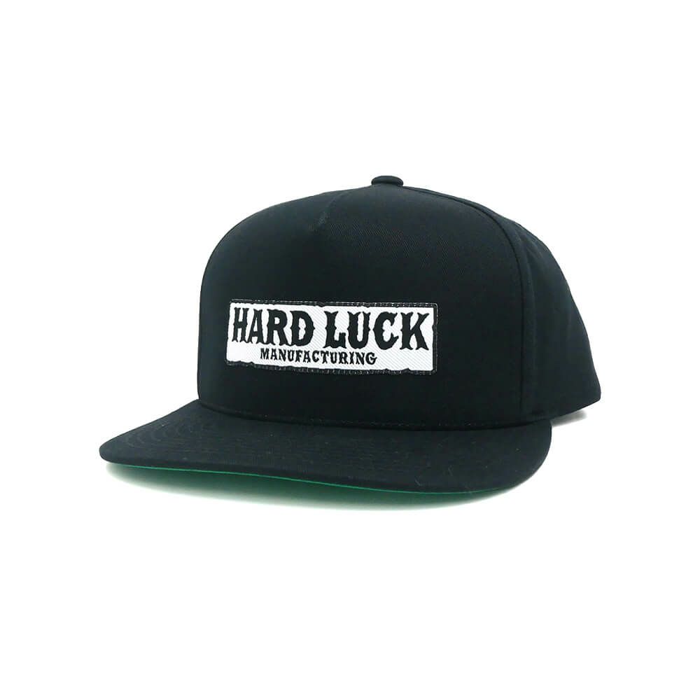 HARD LUCK CAP ハードラック キャップ LA GUERA PATCH SNAPBACK BLACK スケートボード スケボー 