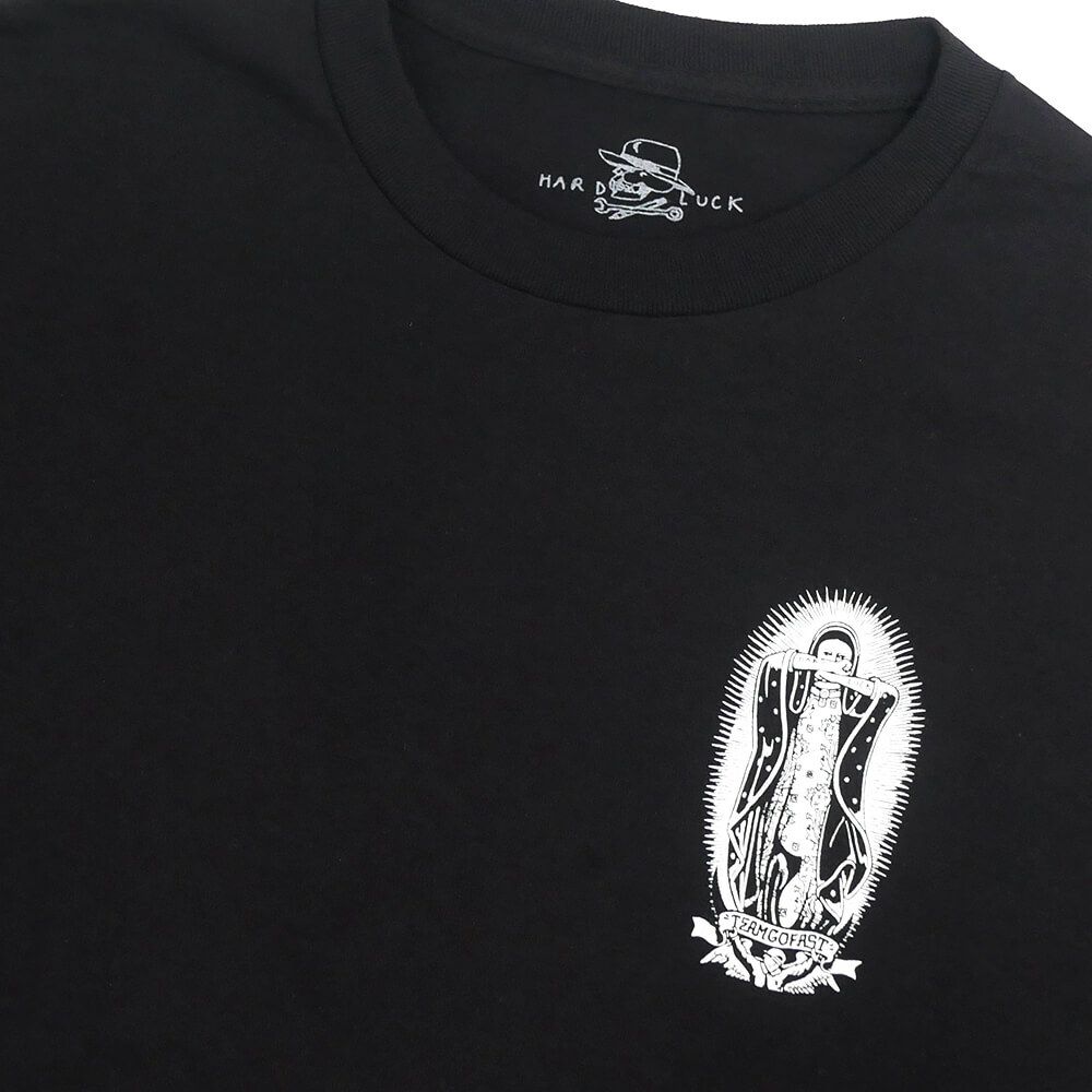 HARD LUCK T-SHIRT ハードラック Tシャツ LADY G ROSA BLACK スケートボード スケボー 2