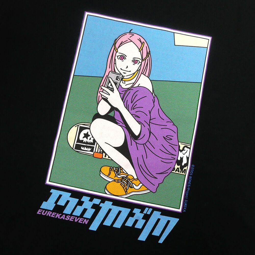 MAGICAL MOSH MISFITS T-SHIRT マジカルモッシュミスフィッツ Tシャツ 交響詩篇エウレカセブン x MXMXM ANEMONE BLACK スケートボード スケボー 1