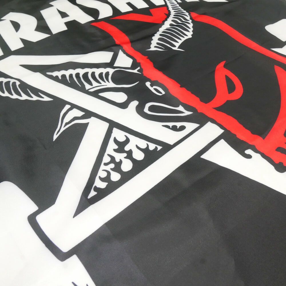 THRASHER BANNER スラッシャー バナー THRASHER x SPITFIRE THRASH & BURN（US企画） BLACK スケートボード スケボー 2