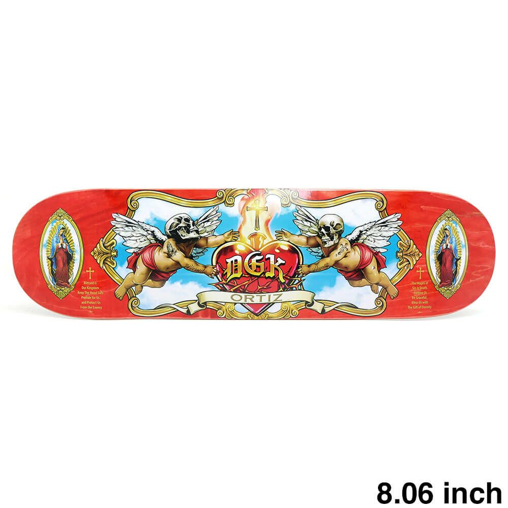 DGK DECK ディージーケー デッキ CHAZ ORTIZ ORACION RED STAIN 8.06 スケートボード スケボー　1