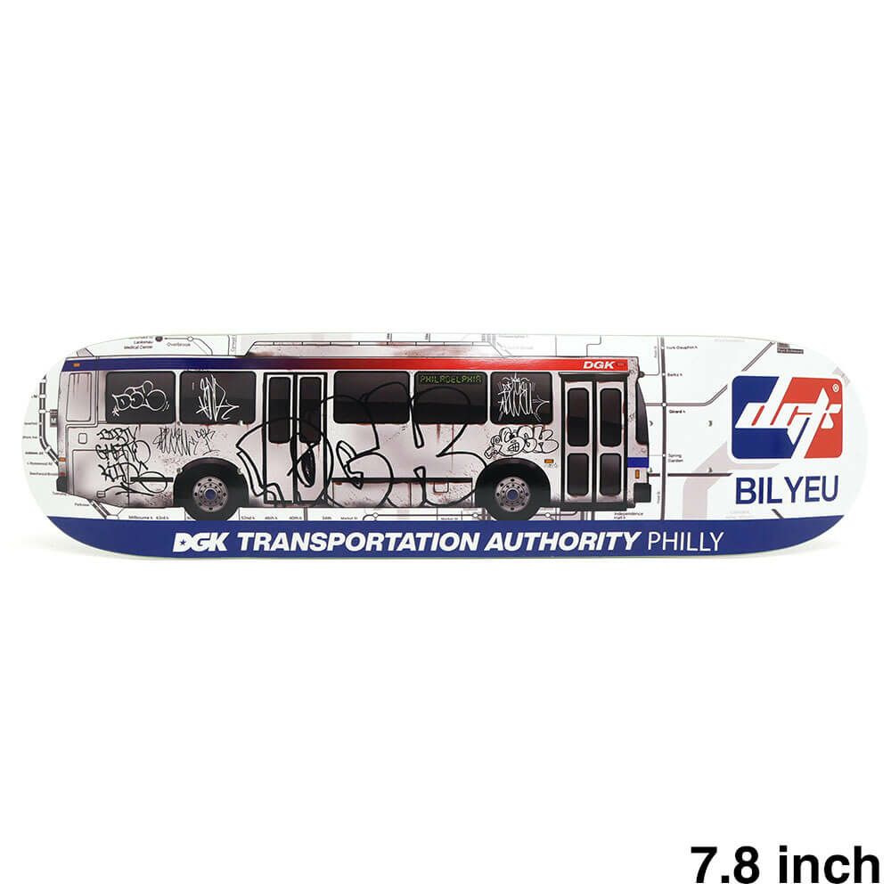 DGK DECK ディージーケー デッキ KEVIN BILYEU TRANSPORTATION 7.8 スケートボード スケボー　1