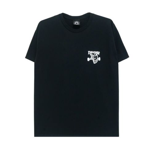 THRASHER T-SHIRT スラッシャー Tシャツ THRASHER x SPITFIRE CLASSIC SWIRL BLACK（US企画） スケートボード スケボー 1