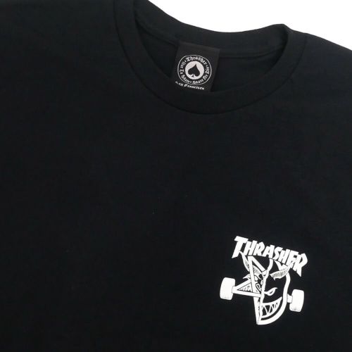 THRASHER T-SHIRT スラッシャー Tシャツ THRASHER x SPITFIRE CLASSIC SWIRL BLACK（US企画） スケートボード スケボー 2