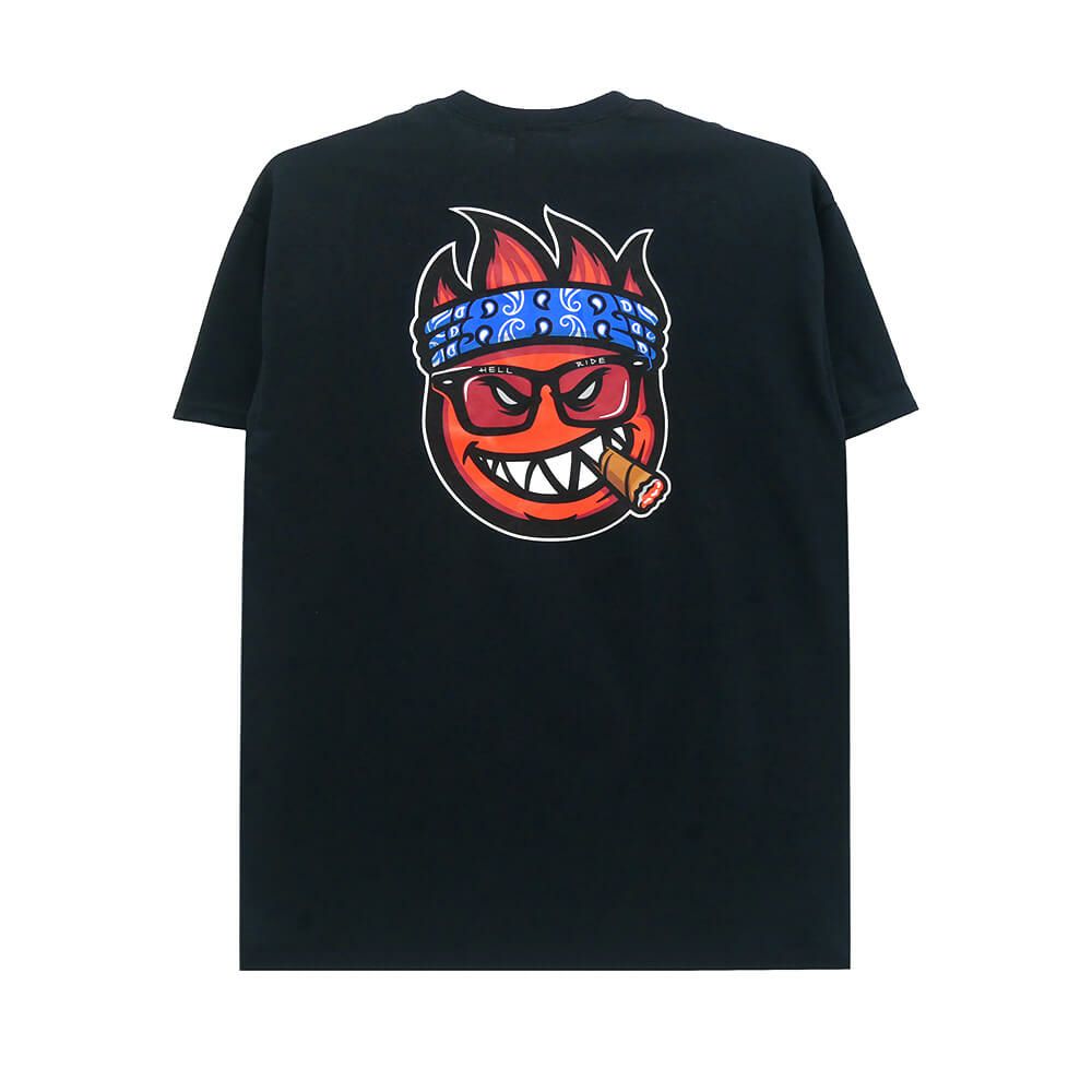THRASHER T-SHIRT スラッシャー Tシャツ THRASHER x SPITFIRE BIGHEAD JAKE BLACK（US企画） スケートボード スケボー 