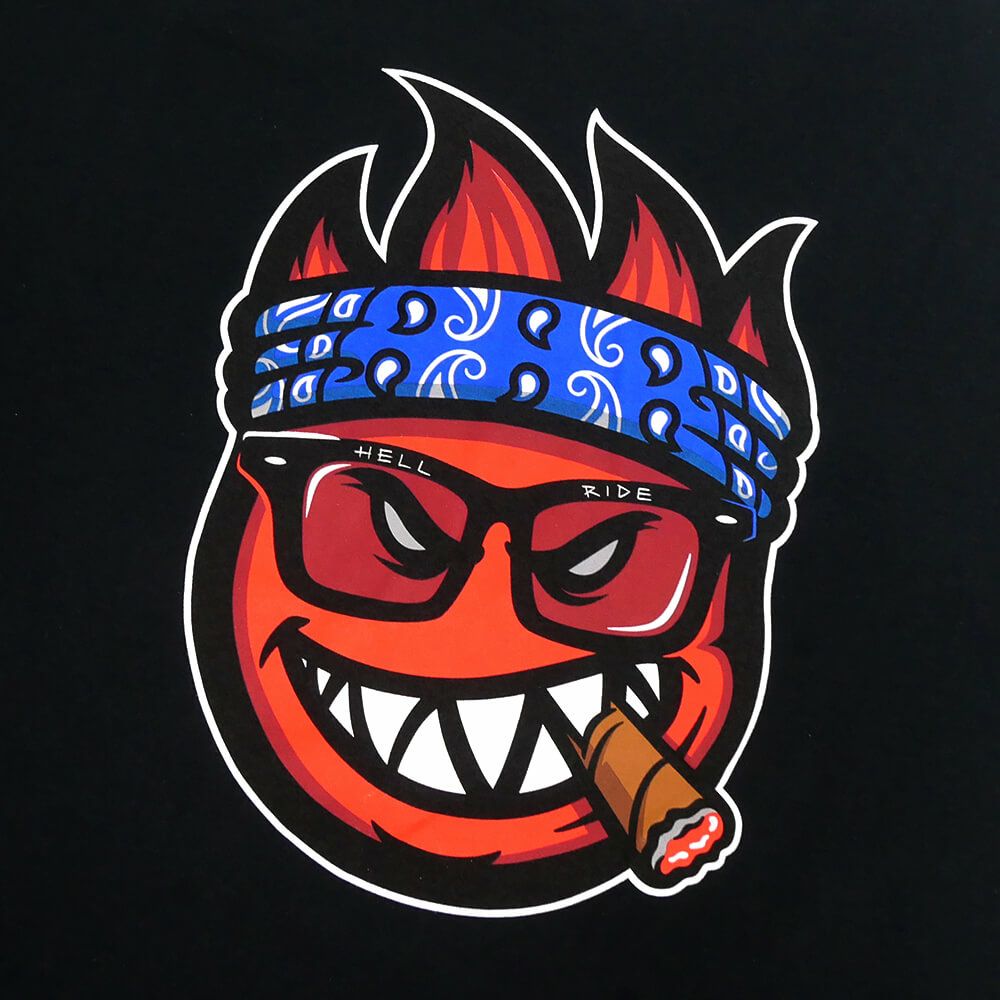 THRASHER T-SHIRT スラッシャー Tシャツ THRASHER x SPITFIRE BIGHEAD JAKE BLACK（US企画） スケートボード スケボー 3