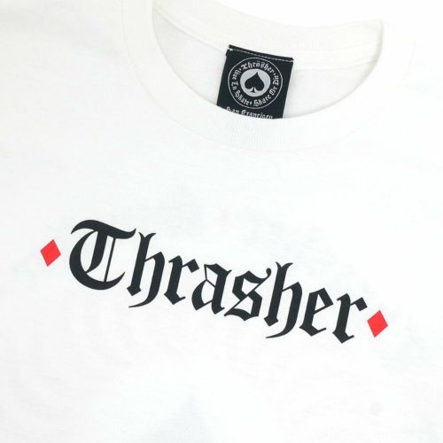 THRASHER T-SHIRT スラッシャー Tシャツ THRASHER x SPITFIRE THE END OATH WHITE（US企画） スケートボード スケボー 2
