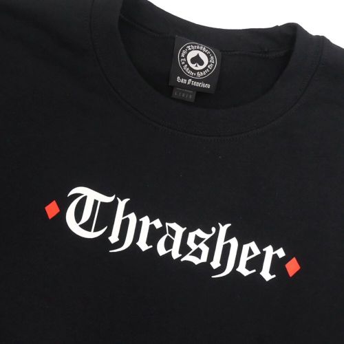 THRASHER CREW SWEAT スラッシャー トレーナー THRASHER x SPITFIRE THE END OATH BLACK（US企画） スケートボード スケボー 2