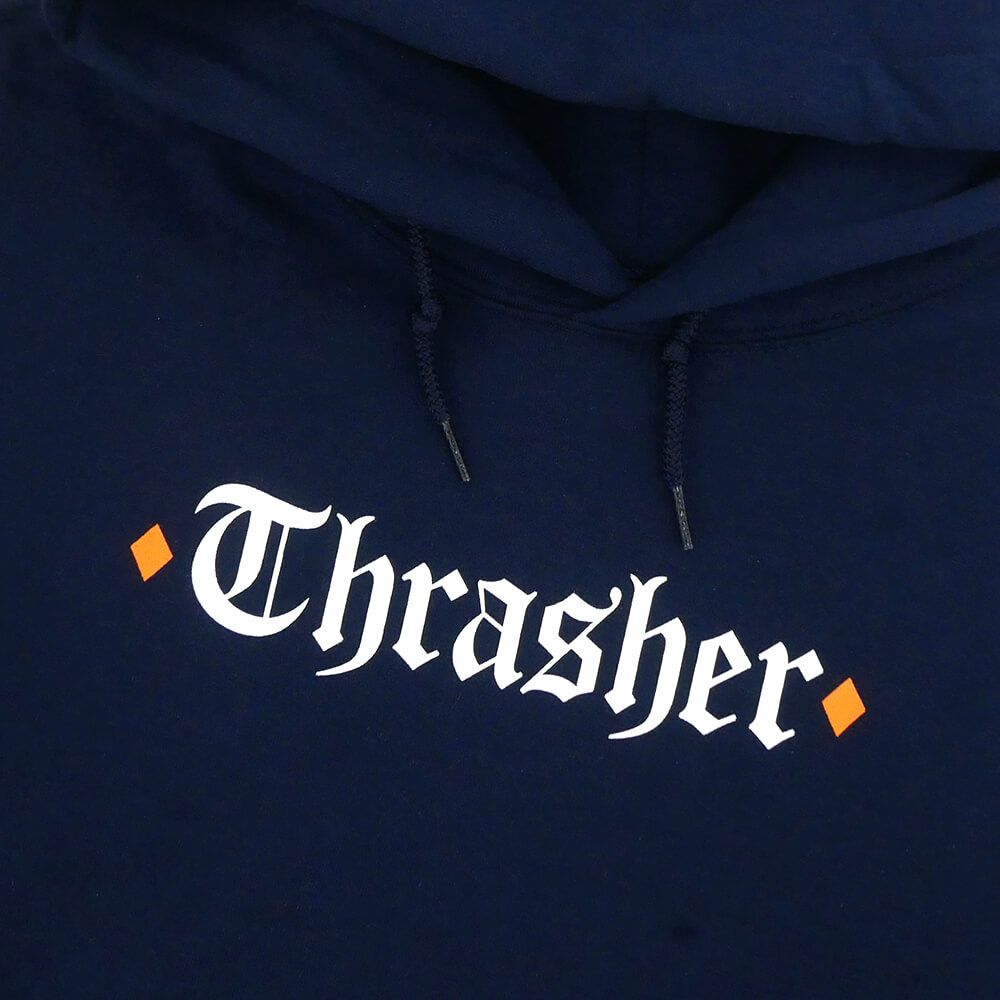 THRASHER HOOD スラッシャー パーカー THRASHER x SPITFIRE THE END OATH NAVY（US企画） スケートボード スケボー 2