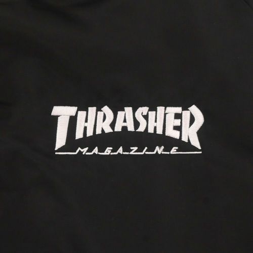 THRASHER JACKET スラッシャー ジャケット MAG LOGO DUGOUT BLACK スケートボード スケボー 2