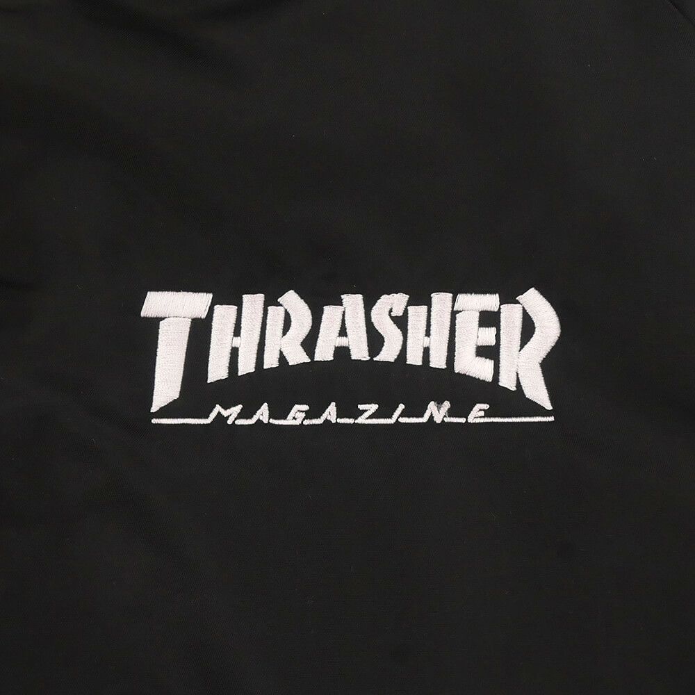 THRASHER JACKET スラッシャー ジャケット MAG LOGO DUGOUT BLACK スケートボード スケボー 2