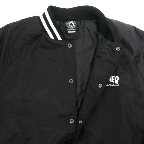 THRASHER JACKET スラッシャー ジャケット MAG LOGO DUGOUT BLACK スケートボード スケボー 3