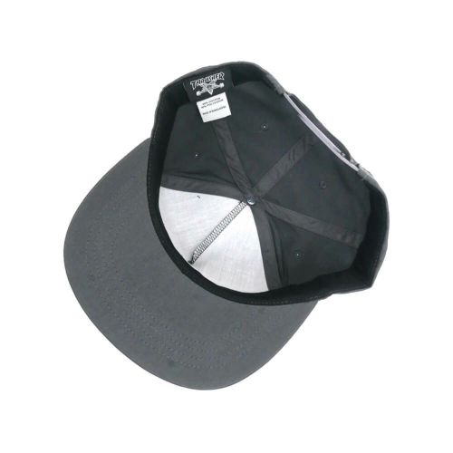 THRASHER CAP スラッシャー キャップ THRASHER x SPITFIRE SF LOC SNAPBACK CHARCOAL（US企画） スケートボード スケボー 3