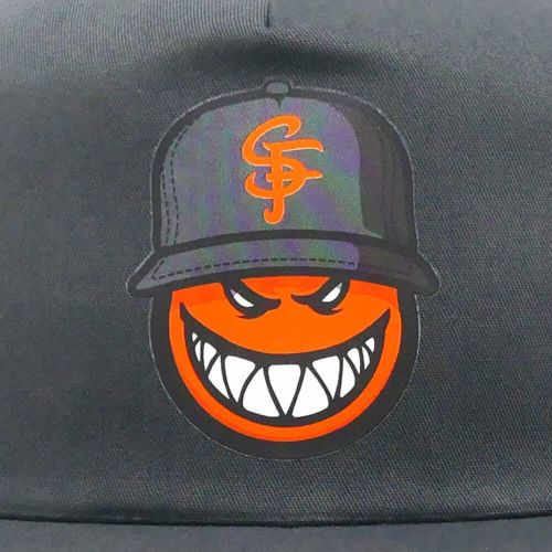 THRASHER CAP スラッシャー キャップ THRASHER x SPITFIRE SF LOC SNAPBACK CHARCOAL（US企画） スケートボード スケボー 4