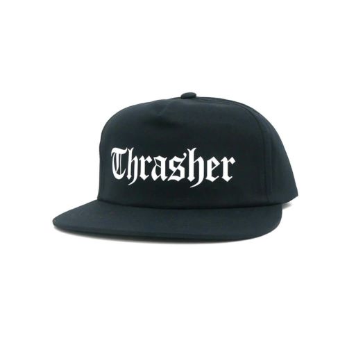 THRASHER CAP スラッシャー キャップ THRASHER x SPITFIRE THE END OATH SNAPBACK BLACK（US企画） スケートボード スケボー 
