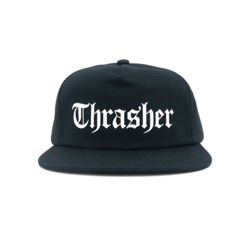 THRASHER CAP スラッシャー キャップ THRASHER x SPITFIRE THE END OATH SNAPBACK BLACK（US企画） スケートボード スケボー 1