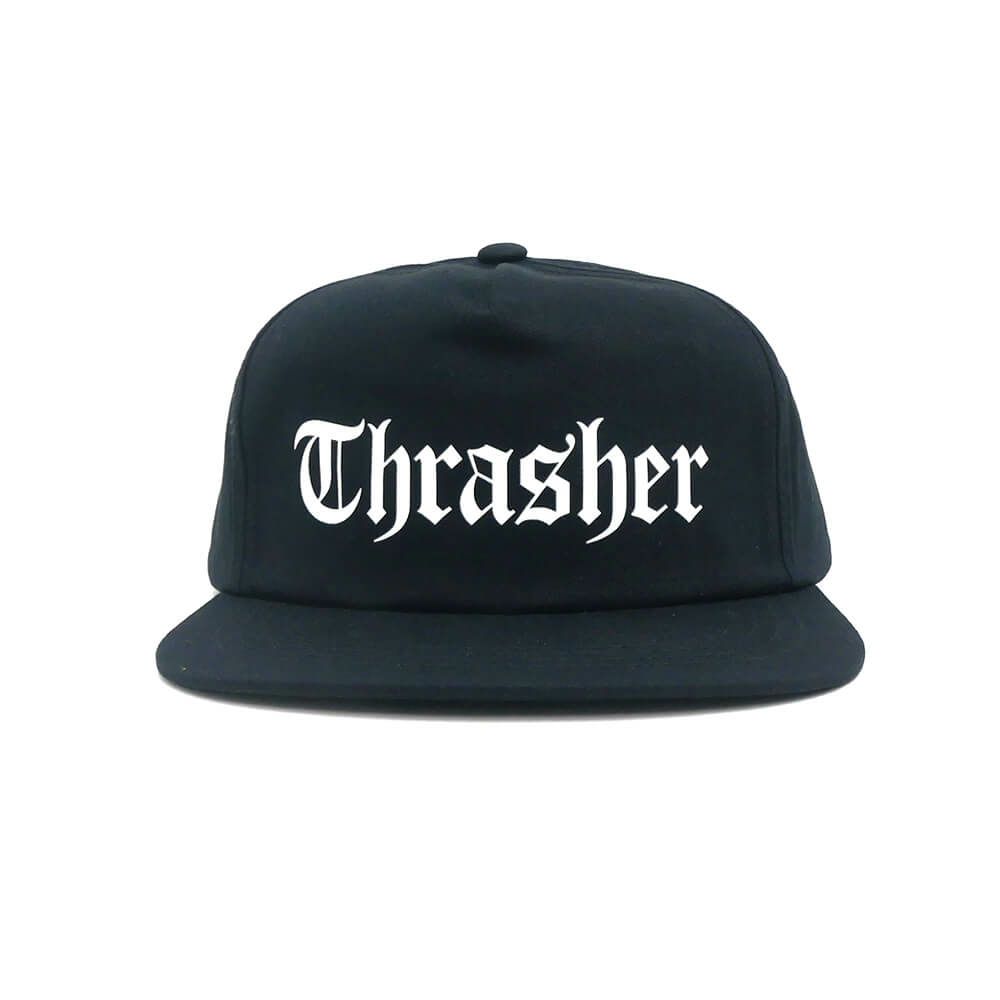 THRASHER CAP スラッシャー キャップ THRASHER x SPITFIRE THE END OATH SNAPBACK BLACK（US企画） スケートボード スケボー 1