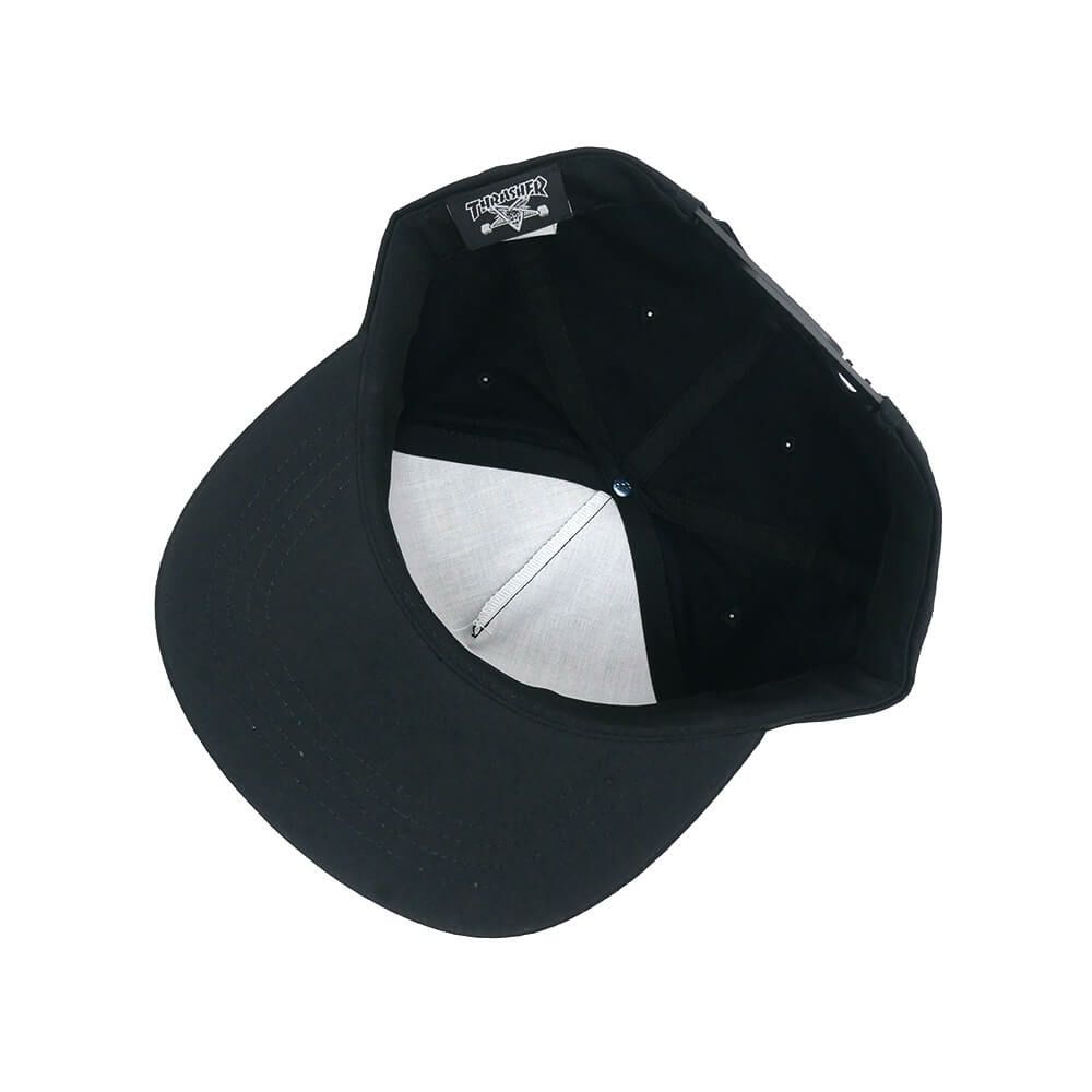 THRASHER CAP スラッシャー キャップ THRASHER x SPITFIRE THE END OATH SNAPBACK BLACK（US企画） スケートボード スケボー 3