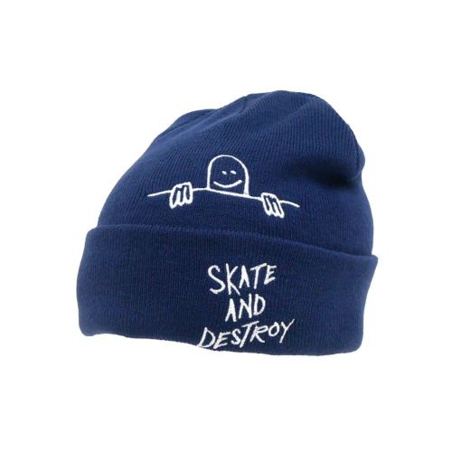 THRASHER KNITCAP スラッシャー ニットキャップ GONZ SAD BEANIE NAVY（US企画） スケートボード スケボー 1