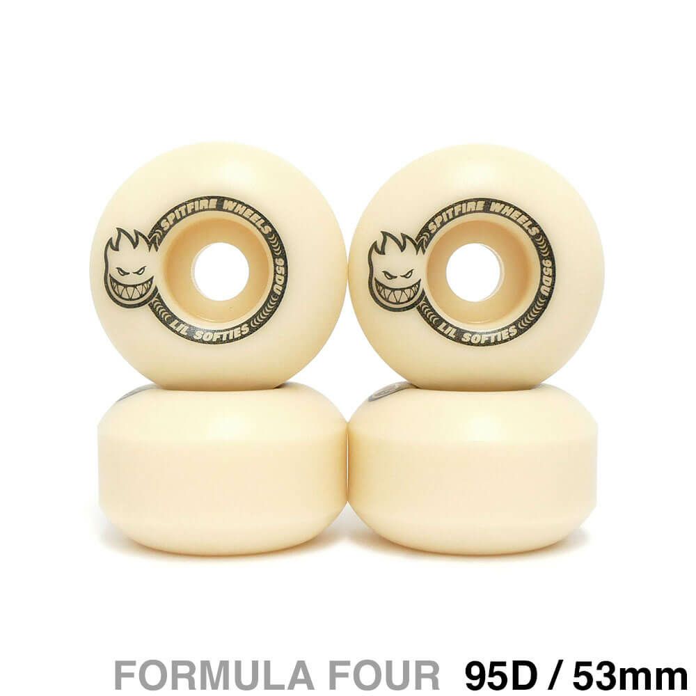 SPITFIRE WHEEL スピットファイヤー ウィール FORMULA FOUR (F4) CLASSIC 95D LIL SOFTIES 53mm スケートボード スケボー 1
