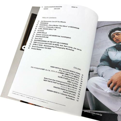 HIDDEN CHAMPION 雑誌 #79（WINTER 2025-2026） スケートボード スケボー 01