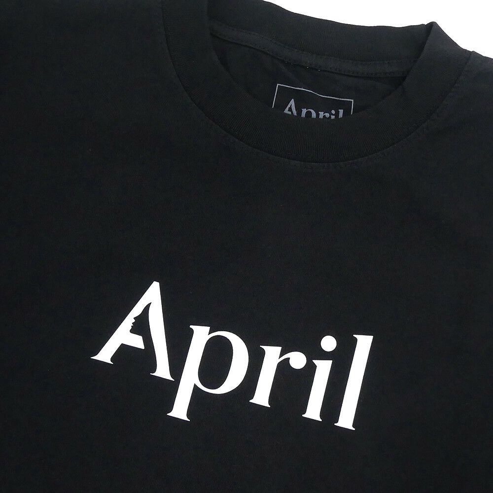 APRIL T-SHIRT エイプリル Tシャツ OG LOGO BLACK スケートボード スケボー 1