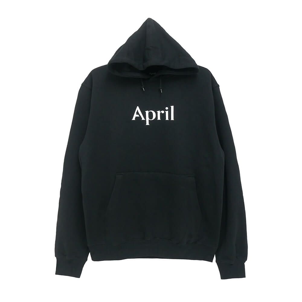 APRIL HOOD エイプリル パーカー OG LOGO BLACK スケートボード スケボー 